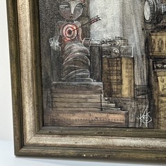 CONTEMPORARY MODERNIST PAINTING EXPRESSIONIST LOVER SICK PATRICIA KREMS LISTED