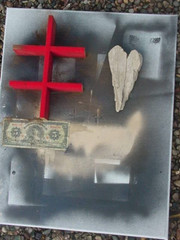 blessing cross lucky money bowl of abundance heart of love blessing art painting