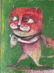 cuban Mix On Cardboard By Carlos Cesar Beautifull Art 60×80 Cm „Luchando“