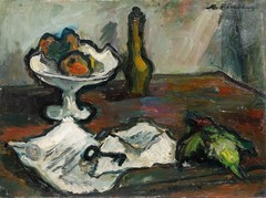 Madeleine Flaschner (1933-2022) – 1960 Oil, Still Life with Key