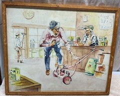 Watercolor By Ralph Love 18”X15” 1956