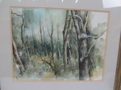 Framed Watercolor Painting by Katherine Chang Liu