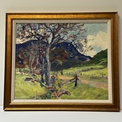 FLOYD CHANDLER PAINTING MISSION VALLEY CALIFORNIA REGIONALISM HISTORIC SAN DIEGO
