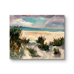 Landscape Impressionism painting Seascape Сanvas wall art signed 11×14 Original