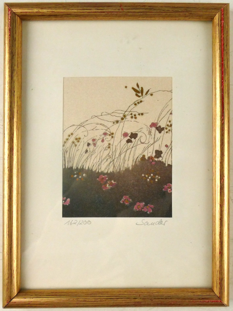 Picture of Flower Meadow Signed: Sander, Copy 162/200 14 x 20 cm NK-212