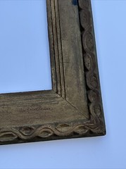 ANTIQUE ORNATE FRAME FOR 18 BY 22 INCH PAINTING PRINT PHOTO WIDE ART DECO ERA