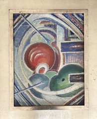BENJAMIN G. VAGANOV (Russian/American, 1896-1981) Modernistic Painting O/C