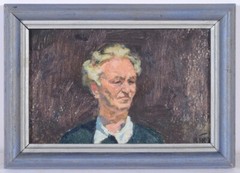 Vladimir Vlasov (1927-1999) „Male Portrait“, Oil Painting, 1949 (1)
