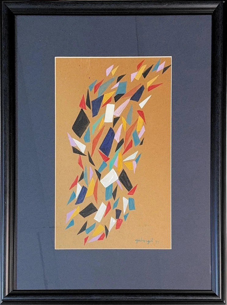 Robert Arthur Goodnough, Gouache on Cardboard, American (1917-2010)