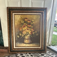 R. Passanault (Roy Passanault) Original Oil Painting Signed On Canvas Framed