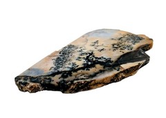 Vtg Painting Wagon Train on Dendritic Agate Frontier Western Pioneer D Lanham A+