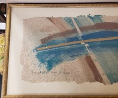 Pair of Frances Swigart Steg Monoprints from Parc St. Charles Hotel, New Orleans