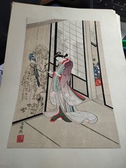 art japanese lithogragh woodblock