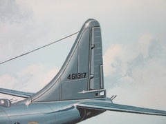 Raymond Waddey Painting B-29 Superfortress, Signed WASP, Dora D. Strother 20×24″