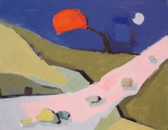Modern Oil Painting Unique Abstract Landscape OOAK 11×14 Aldo Cherres Art