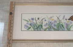 Original Watercolor Painting By Joanne Horton Artist Framed Art Floral Landscape
