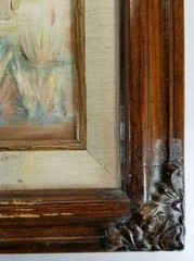 South West Theme Yucca In Bloom, Oil Canvas Framed Signed A Seawright dated 1984