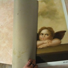 Raphael , Two Cherubs, 20″ x 24″, hand painted repro