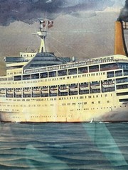 ORIGINAL WATER COLOUR PAINTING JOHN ZUPAN 13″ X 20 1/2″ CANBERRA VANCOUVER