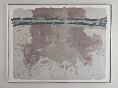 Large Vintage Original Signed M. Prentice Abstract Painting 33×25 Framed Art