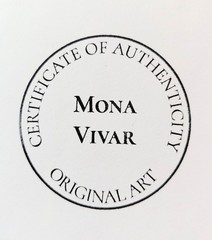 MONA VIVAR 30×15 Modern Abstract Canvas Painting – Contemporary Home Art