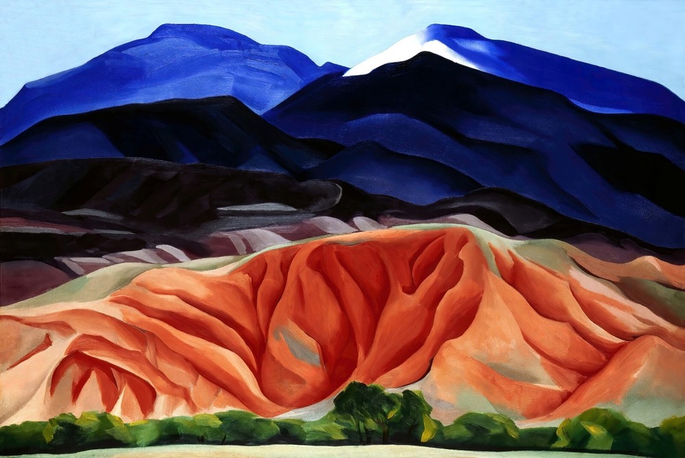 Black Mesa Landscape, New Mexico Painting by Georgia O’Keeffe Art Reproduction