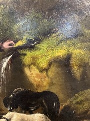 Original Oil Painting By Edward Landseer, Ca. 1870, Oil on Canvas