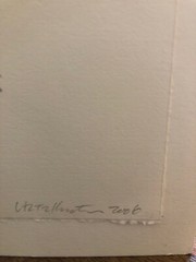 Minimalist Work On Paper Painting “Papa …” 2006 Illegibly Signed 19″ By 15″