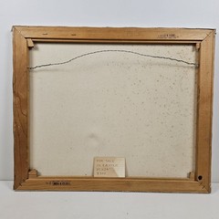 ART – Vintage Original Signed Weatherly Abstract Painting 24×20 VTG 1980 Art