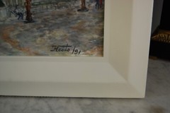 VTG SIGNED OIL FRAMED VIEW OF EL PRADO BLVD OLD HAVANA, CUBA ARTIST: HECTO VIDAL