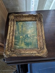 Oil on canvas painting from mid to late 18th century