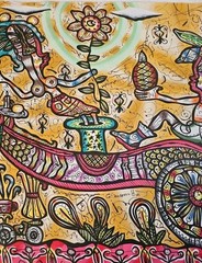 Acrylic/oil /Canvas by Guillermo.socarras cuban Art 125×90 Cm T: Cabalgata