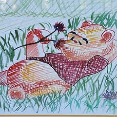 WATERCOLOR Winnie The Pooh Framed And Matted 2000′ Original Art by Katie