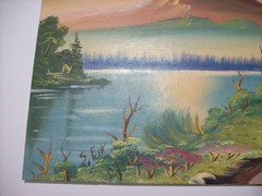 Vintage Original Oil Painting, by LEO SPOTTED ELK, South Dakota, Native American