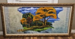 BARBIZON Oil on Canvas Over Wood Painting Signed Framed Oil On Canvas Matte