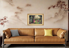 Thomas Kinkade ~ Sleeping Beauty 12×18 P/P ~ Framed Oil on Canvas