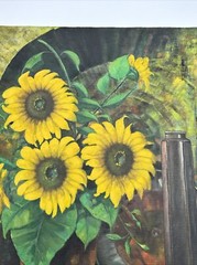 LADSISLAO SZODY PAINTING STILL LIFE SUN FLOWERS FLORAL FRUIT FAMOUS LISTED 30″