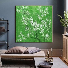 Handmade Oil Painting Canvas Wall Art Decoration Modern Abstract Gentle Peach Bl