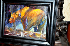 Grizzly Bear Painting by well listed Idaho artist Terry Lee