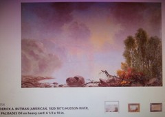 1860s Artist SIGNED „FB“ 19th C. PAINTING Frederick Butman ROCKY MOUNTAIN SCHOOL