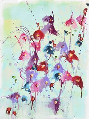 Solstice Blossoms – 18 x 24 IN / 46 x 61 CM – Abstract Floral Painting