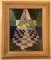 ORIGINAL SIGNED OIL PAINTING TITLED “HOUSE OF THE MOON” 18 1/2” X 15 1/2”