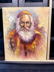 W. Dawson – Canvas Painting Rabbi Nahman Ben Ezra Portrait 20×24