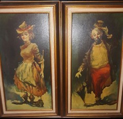 Julian Ritter Original Oil Paintings of Leo and Jane (signed) RARE HTF
