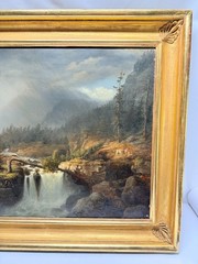 James Hope (American, 1818–1892) “Castleton Falls, Castleton, Vermont,” 1856 O/C
