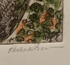 Watercolor Artist Proof „Road“ Signed by Artist on Art Card Stock 3-18″ x 4-1/8″