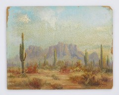 David Swing (American, 1864-1945) oil on cardboard
