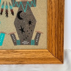 Navajo Sand Painting Mother Earth Father Sky Indigenous Southwestern Tribal Folk