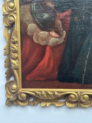 ANTIQUE OLD MASTER PAINTING RELIGIOUS ICON PORTRAIT 18TH CENTURY OR OLDER RELIC
