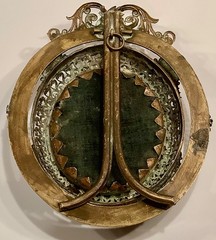 19th C. Miniature Portrait on Porcelain Composer R. Wagner Ornate Bronze Frame